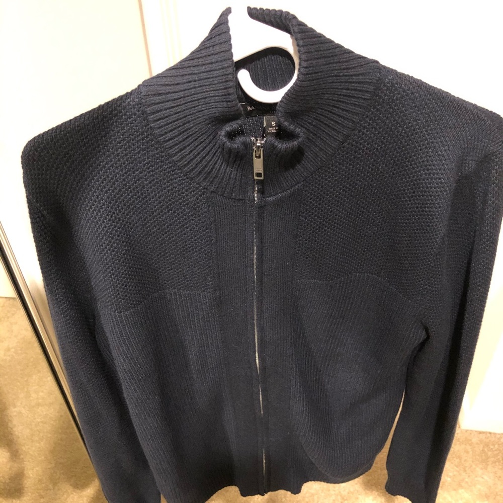 Mens New Banana Republic sweater full zip